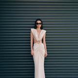 The Faye Bone Maxi Dress