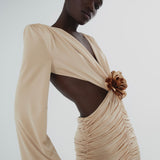 The Haze beige mini dress
