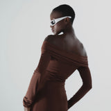 The Giona brunette long dress