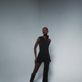 The Gaia black mini dress