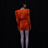 The Myla Fire Orange Mini Dress