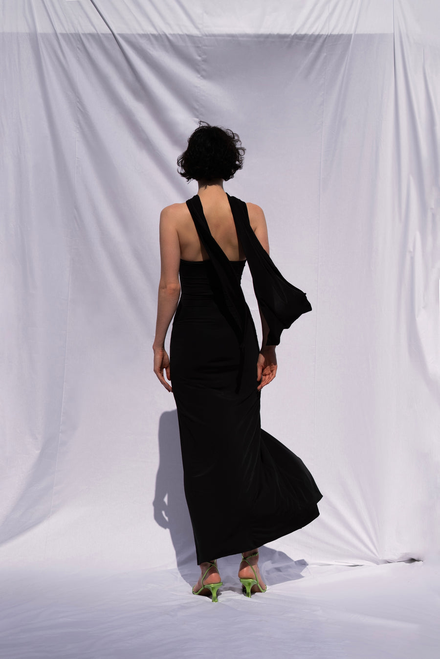The Darlene Black Midi Dress