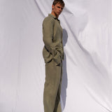 The Sam Green Linen Pant