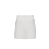 The Ruth Pearl White Mini Skirt