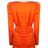 The Myla Fire Orange Mini Dress