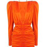The Myla Fire Orange Mini Dress