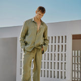 The Sam Green Linen Pant