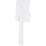 The Gaia white mini dress