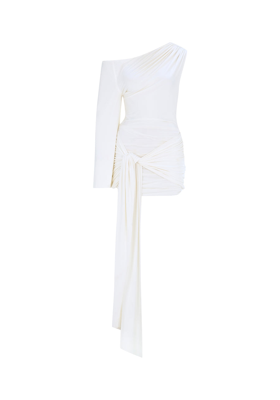 The Gaia white mini dress